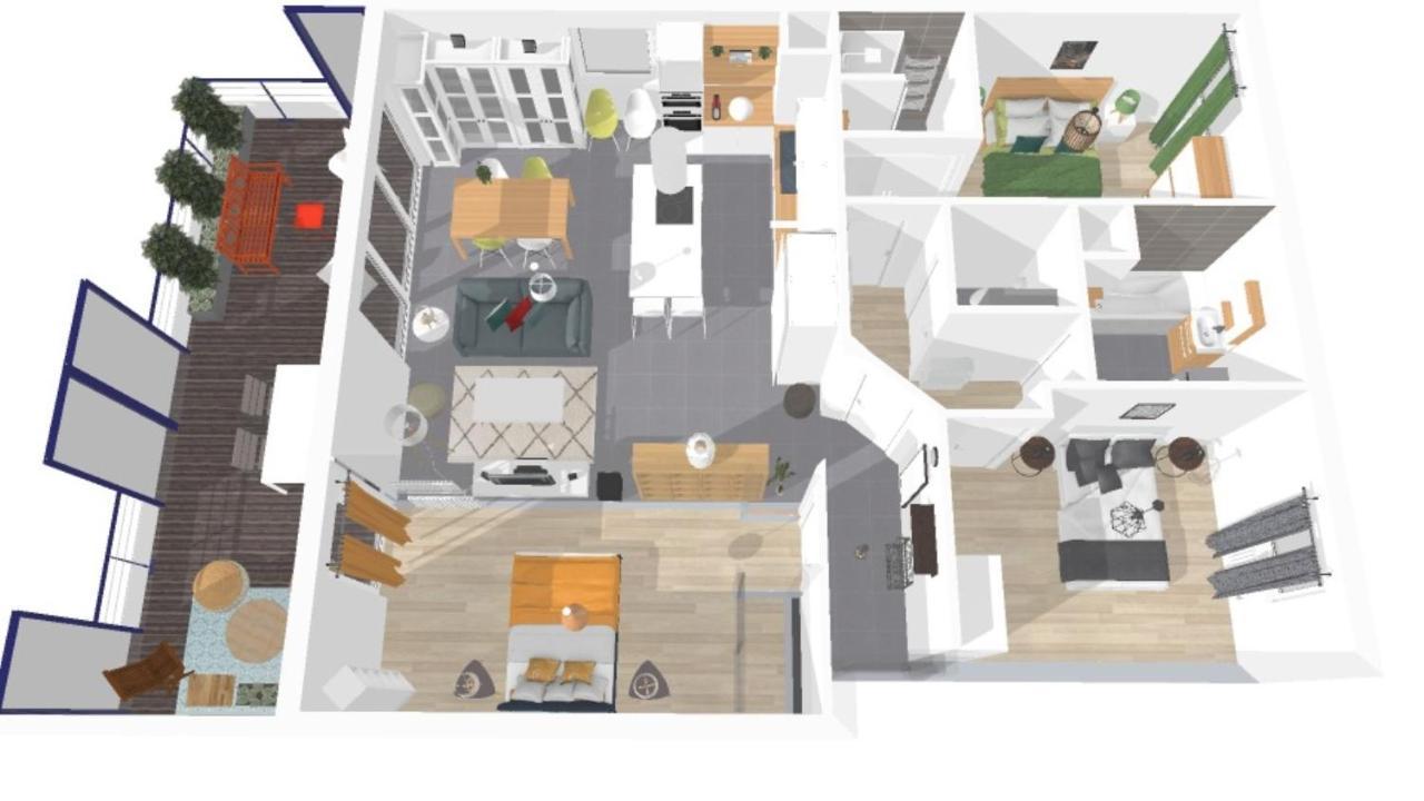 トゥールーズExpat Renting - Le Mosaique - Patte D'Oie - Parkingアパートメント エクステリア 写真